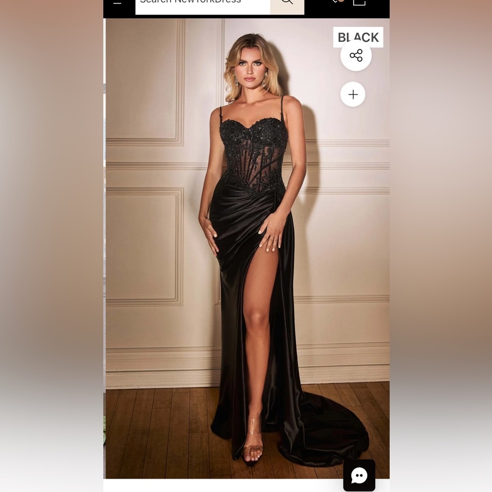 Elegant Black Prom Dress Ladivine by Cinderella Divine